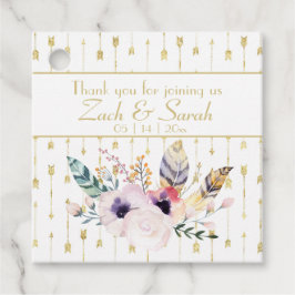 ボホかわいらしブーケ結婚ス フェイバータグ