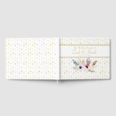 ボホかわいらしブーケ&アローズ結婚ズゲストブック ゲストブック (全面)