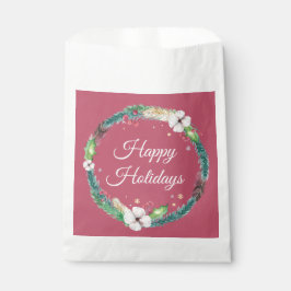 ボホかわいらしホリデーリース フェイバーバッグ