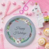 ボホかわいらしホリデーリース ペーパープレート (パーティー)