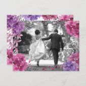 ボホかわいらしボタニカルサンキューフォトポストカード ポストカード (正面/裏面)