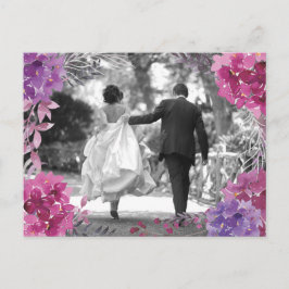 ボホかわいらしボタニカルサンキューフォトポストカード ポストカード