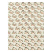 ボホかわいらし模様を塗り下ろす水彩鹿 テーブルクロス (正面)