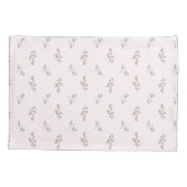 ボホかわいらし赤面ピンク花柄 枕カバー (裏面-左)