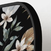 ボホかわいらし金ゴールド熱帯フローラと名前 ピックルボールラケット (左詳細)