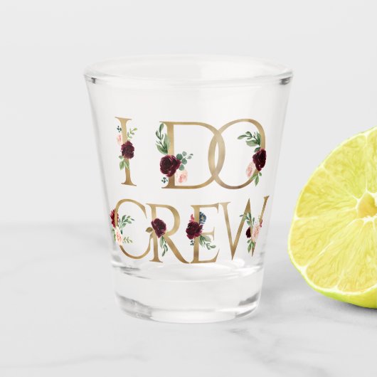 ボホきらきら光る |バチェロレッテブライダルパーティI do Crew ショットグラス (正面)