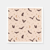 ボホこうもりとスターズハロウィンパターン スタンダードカクテルナプキン (正面)