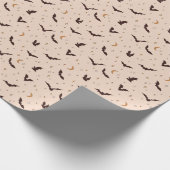 ボホこうもりとスターズハロウィンパターン ラッピングペーパー (角)