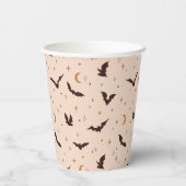 ボホこうもりとスターズハロウィンパターン 紙コップ (裏面)