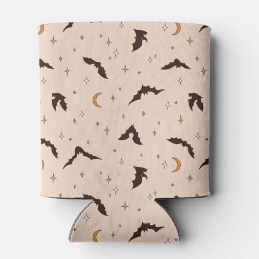 ボホこうもりとスターズハロウィンパターン 缶クーラー (裏面)