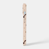 ボホこうもりとスターズハロウィンパターン iPhone 15ケース (左側面)
