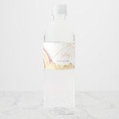 ボホここ来に息子の赤ちゃんシャワー ペットボトルラベル (正面)