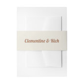 ボホとレトロニュートラ結婚ント 招待状ベリーバンド (正面例)