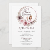 ボホのガールファースト招待状スペインの 招待状 (正面/裏面)