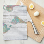 ボホの地図II キッチンタオル (四つ折り)