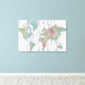 ボホの地図II キャンバスプリント (インサイチュ (ウッドフロア))