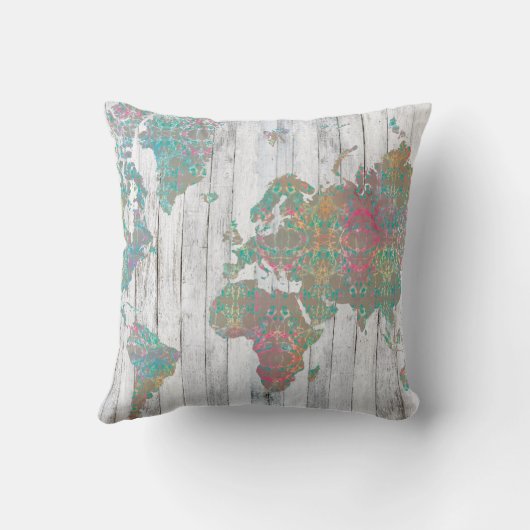 ボホの地図II クッション (裏面)