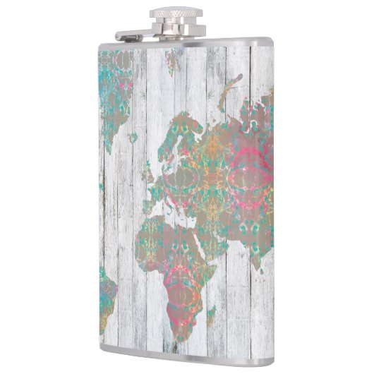 ボホの地図II フラスク (左)