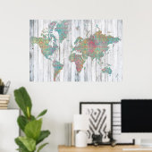 ボホの地図II ポスター (ホームオフィス)