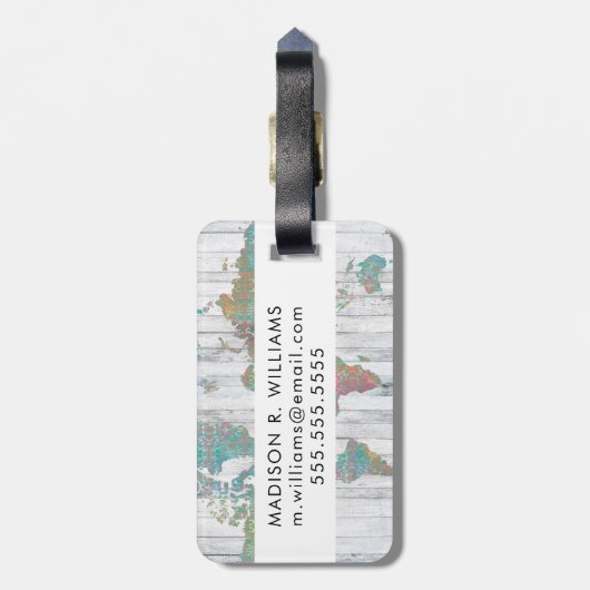 ボホの地図II ラゲッジタグ (裏面縦)