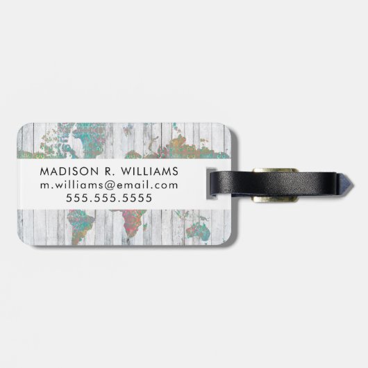 ボホの地図II ラゲッジタグ (裏面横)