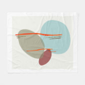 ボホの形状 フリースブランケット (正面(横))