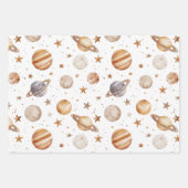 ボホの惑星、星と宇宙 ラッピングペーパーシート (正面3)