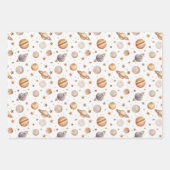 ボホの惑星、星と宇宙 ラッピングペーパーシート (正面2)