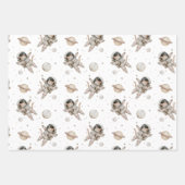 ボホの惑星、星と宇宙 ラッピングペーパーシート (正面)