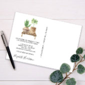 ボホの植物を移動した水彩移動 案内ポストカード