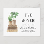 ボホの植物を移動した水彩移動 案内ポストカード (正面)