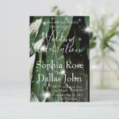 ボホの植物性葉ハーブの素朴な納木スクリプト 招待状 (スタンド正面)