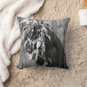 ボホの植物性葉ハーブズバーンウッドトゥインクルライト クッション (ブランケット)