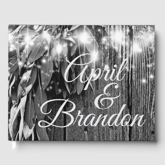 ボホの植物性葉ハーブズラスティックバーンウッド ゲストブック (正面)