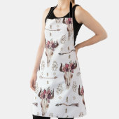 ボホの水色：矢印、スカルパターン。 エプロン (インサイチュ)