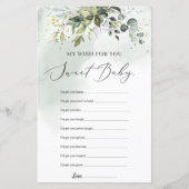 ボホの緑の葉あなたが赤ちゃんシャワーを望む (正面)