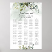 ボホの緑の葉のアルファベットスティングチャート ポスター (正面)