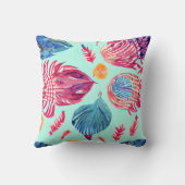 ボホの羽のパターン クッション (裏面)