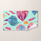 ボホの羽のパターン バスタオルセット (ハンドタオル)