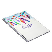 ボホの羽パーソナライズされた ノートブック (右側)