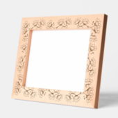 ボホの花が縁ど美しい レーザー彫刻フレーム (左)