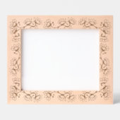 ボホの花が縁ど美しい レーザー彫刻フレーム (正面)