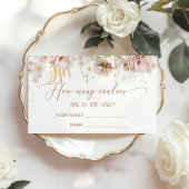 ボホの花はキャンディーのエンクロージャカードの数を推測 エンクロージャーカード