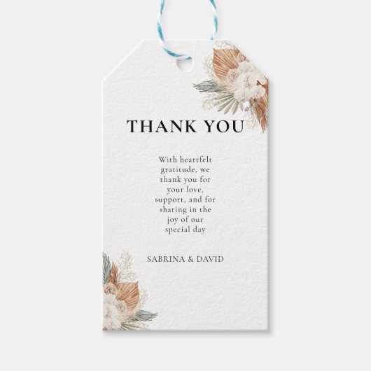 ボホの花 ギフトタグ (正面)