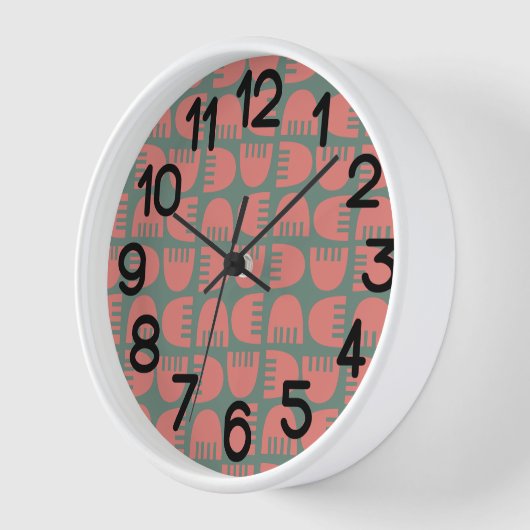 ボホの花 壁時計 (傾斜)