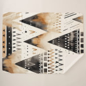 ボホの部族模様 シェルパブランケット (正面(横))