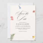 ボホはっきりしたピンクシック野草保存日 招待状 (正面)