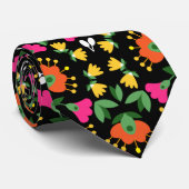 ボホはっきりしたフローラ五徳 ネクタイ (ロール)