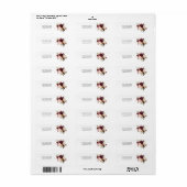 ボホはっきりしたブルゴーニュ海軍フローラ結婚ズ ラベル (フルシート)