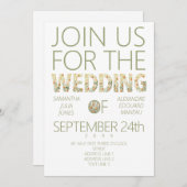 ボホはっきりしたモダン素朴フローラグリネリー結婚ズ 招待状 (正面/裏面)